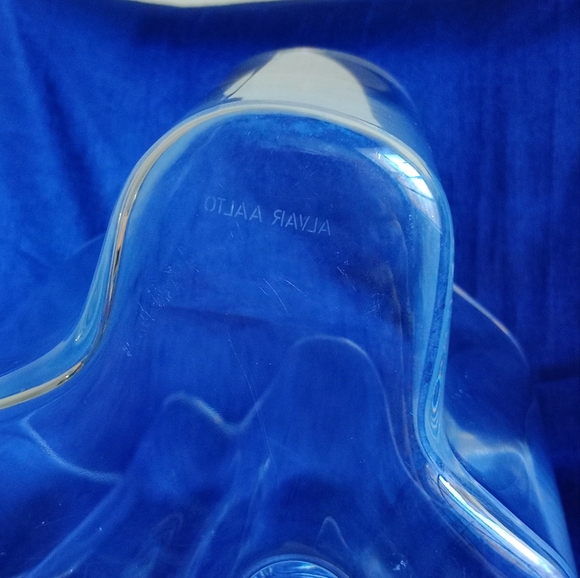 Alvar Aalto iitali Finland clear vase - Picture 5 of 9